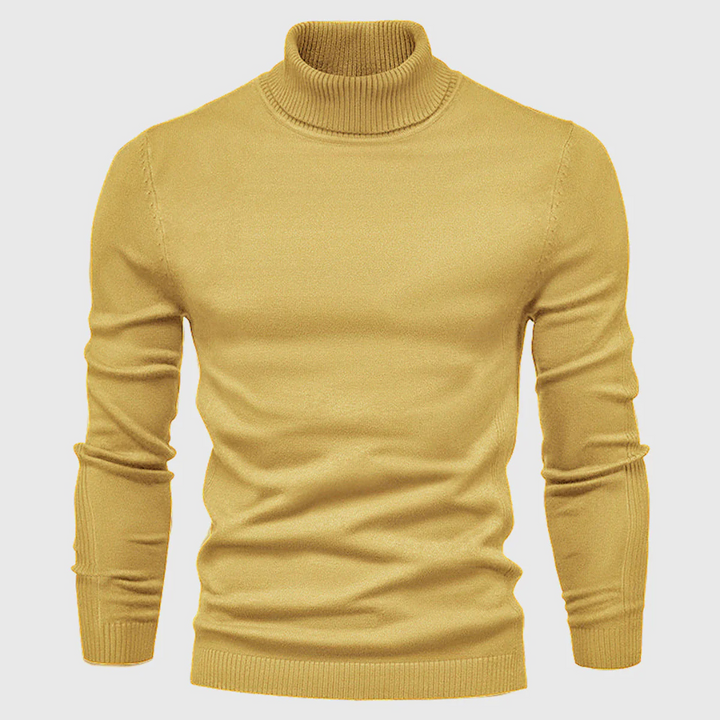 Suéter de Cuello Alto Lavable para Hombre – Estilo Práctico para Uso Diario