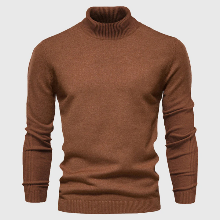 Suéter de Cuello Alto Lavable para Hombre – Estilo Práctico para Uso Diario