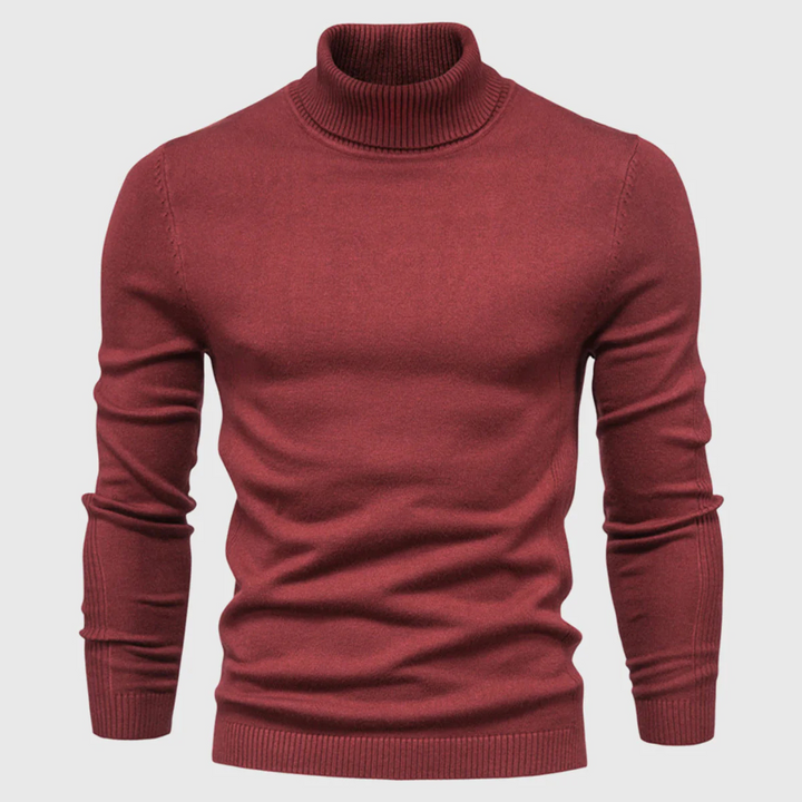 Suéter de Cuello Alto Lavable para Hombre – Estilo Práctico para Uso Diario