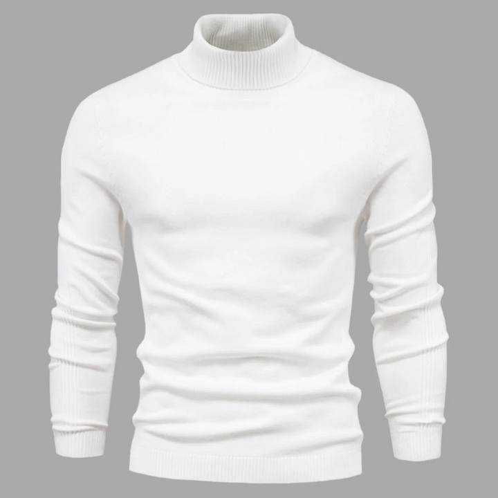 Suéter de Cuello Alto Lavable para Hombre – Estilo Práctico para Uso Diario