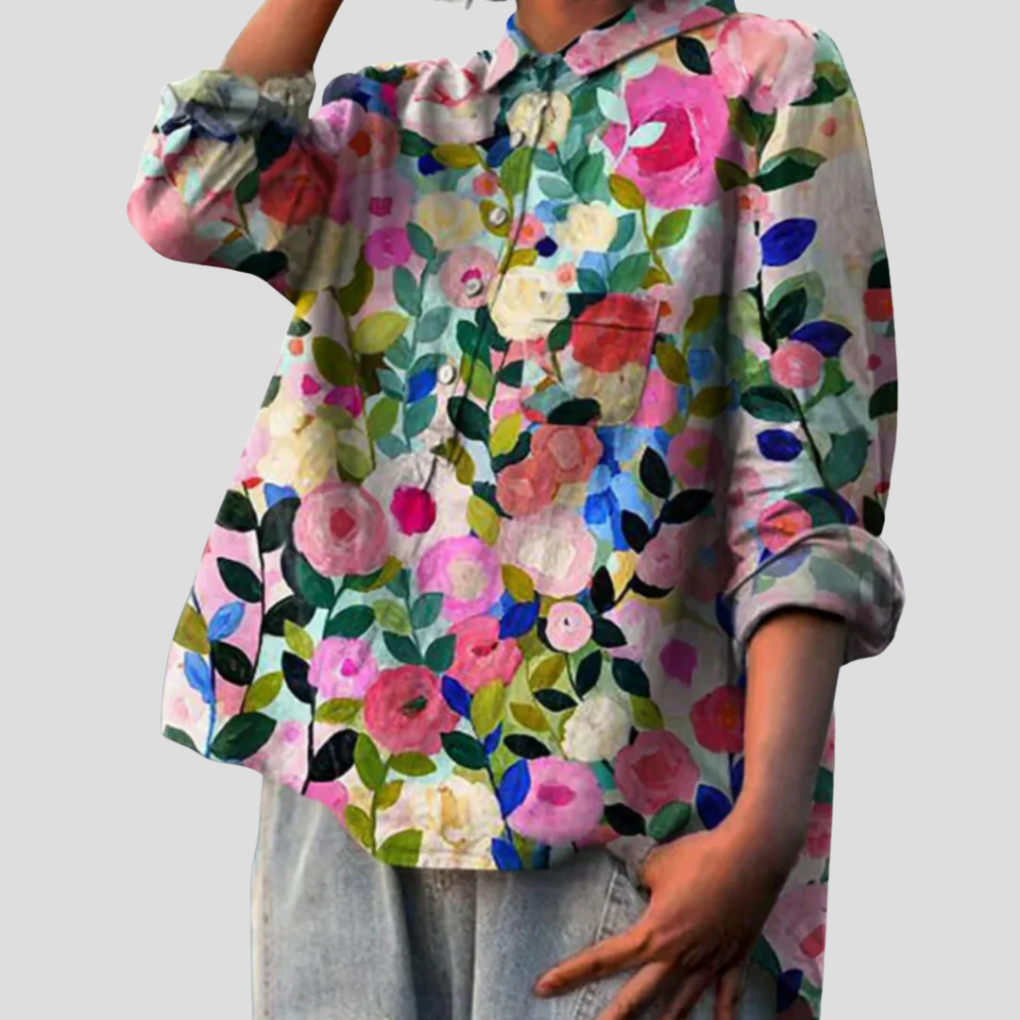 Blusa Floral para Mujeres – Estilo Floreciente con Ropa Diaria