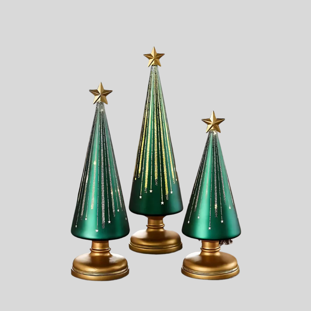 Decoración de Árbol de Navidad Iluminada para Hombres