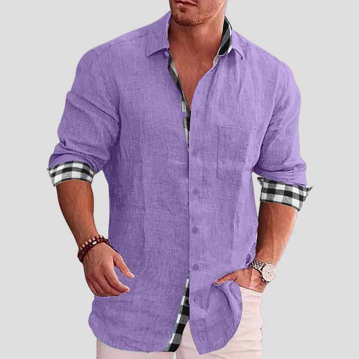 Camisa de Hombre – Esencial Diario con Líneas Limpias