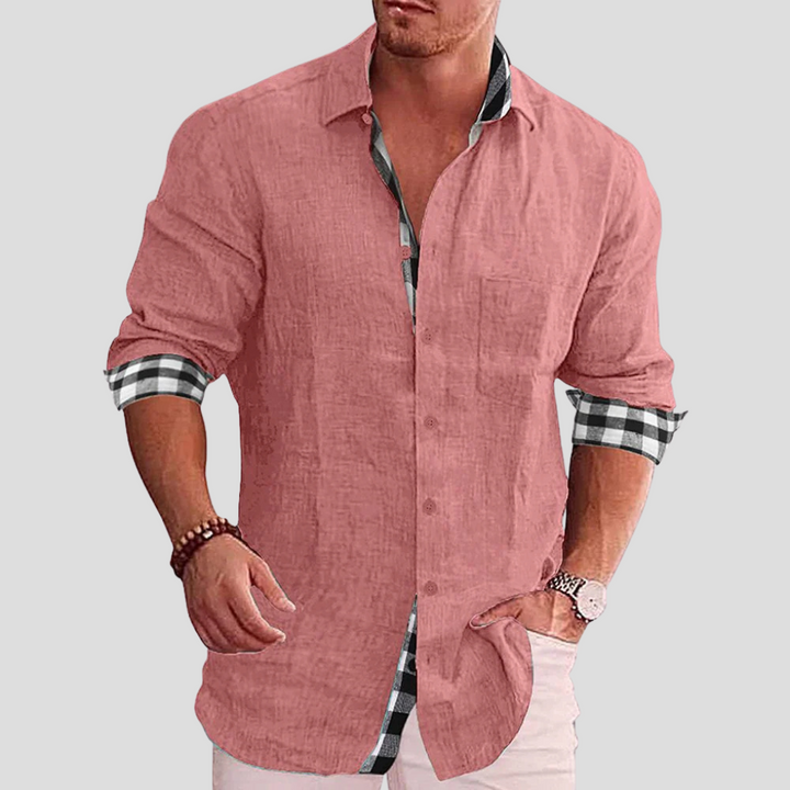 Camisa de Hombre – Esencial Diario con Líneas Limpias