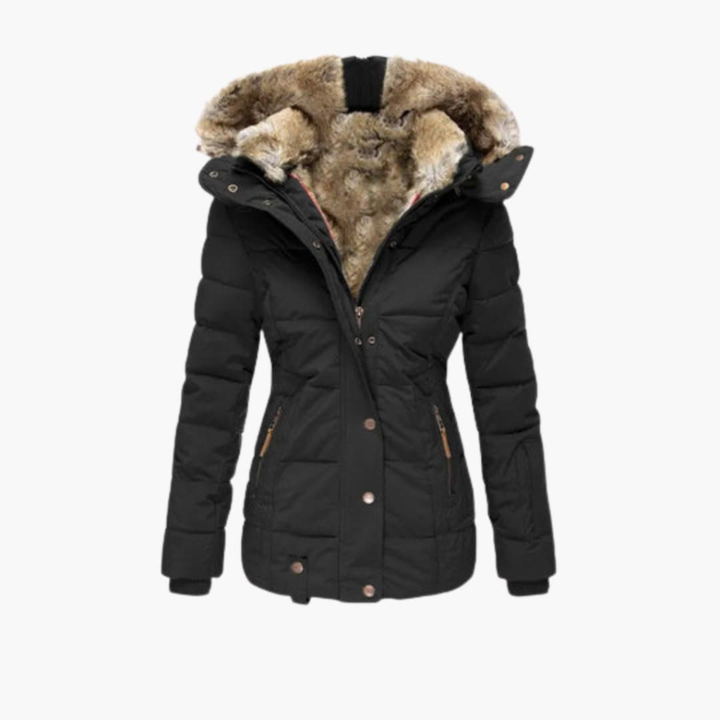 Chaqueta de Mujeres con Superficie Embossada y Cierres