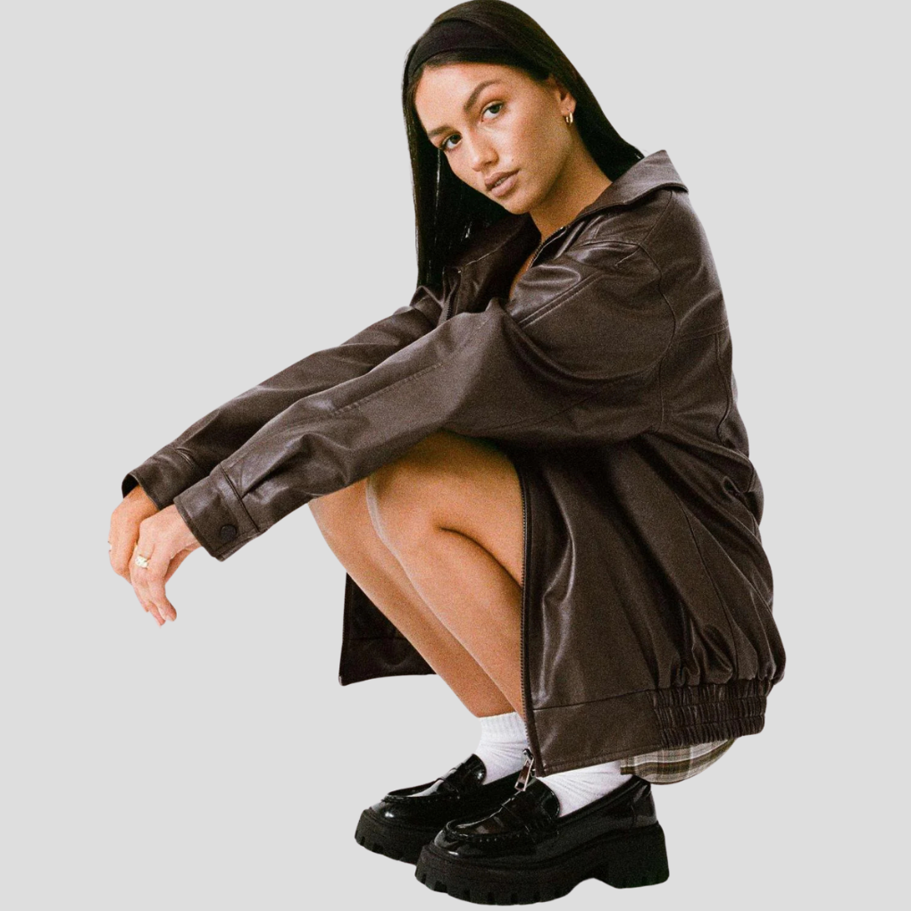 Chaqueta Suelta para Mujeres – Capa Relajada con Borde