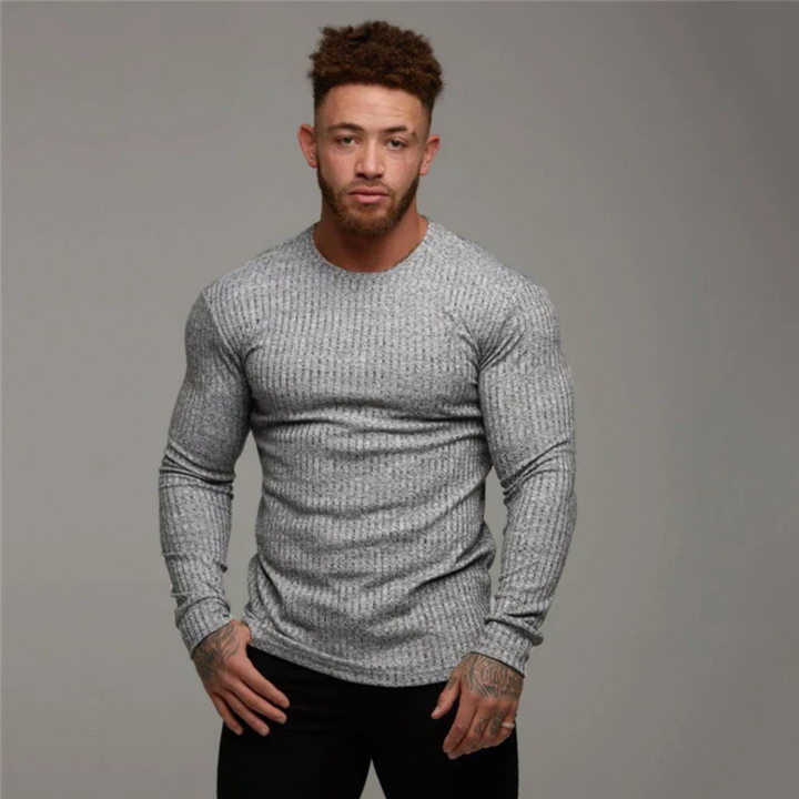 Suéter de Punto para Hombre – Capa Casual con Paleta Atemporal