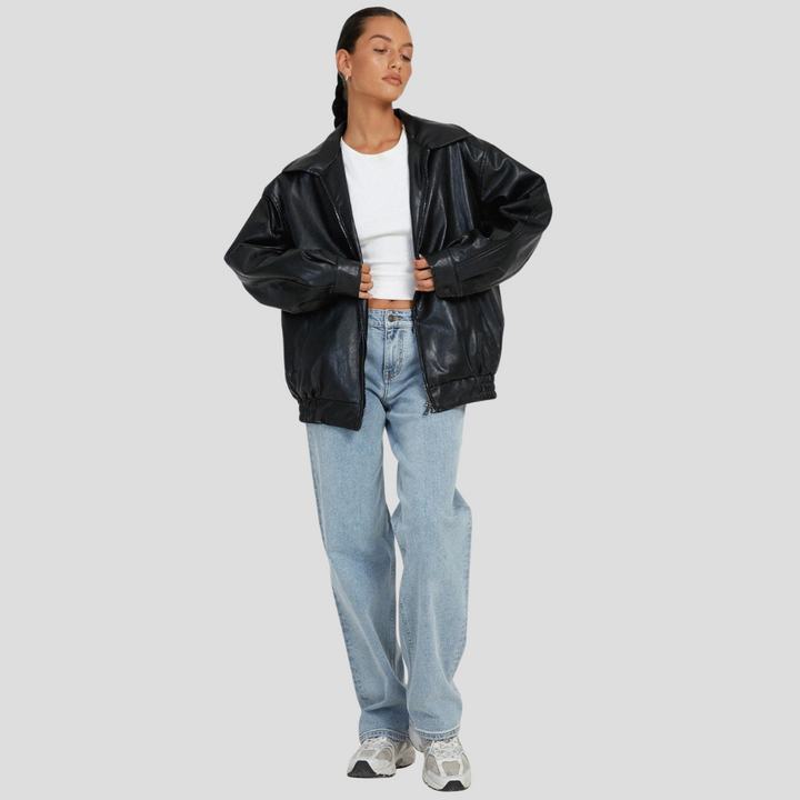 Chaqueta de Ajuste Relajado para Mujeres