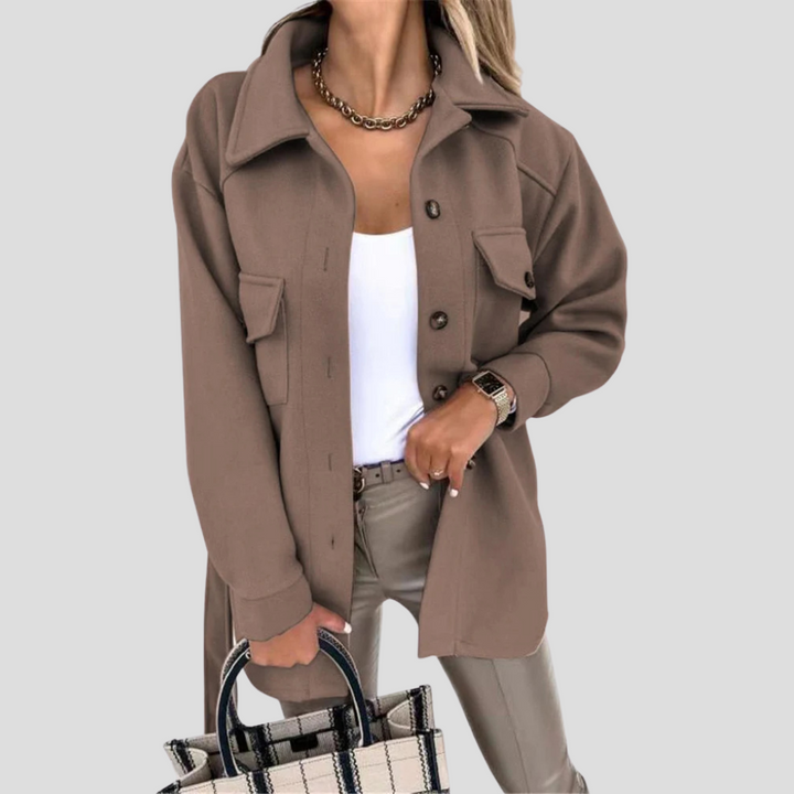 Chaqueta Oversized para Mujeres — Capa Relajada con Ajuste Versátil
