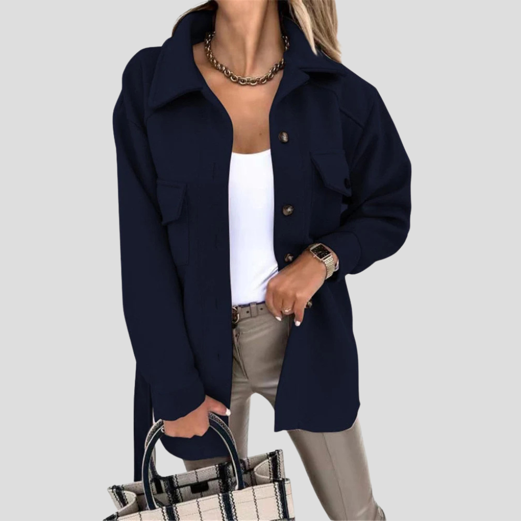 Chaqueta Oversized para Mujeres — Capa Relajada con Ajuste Versátil