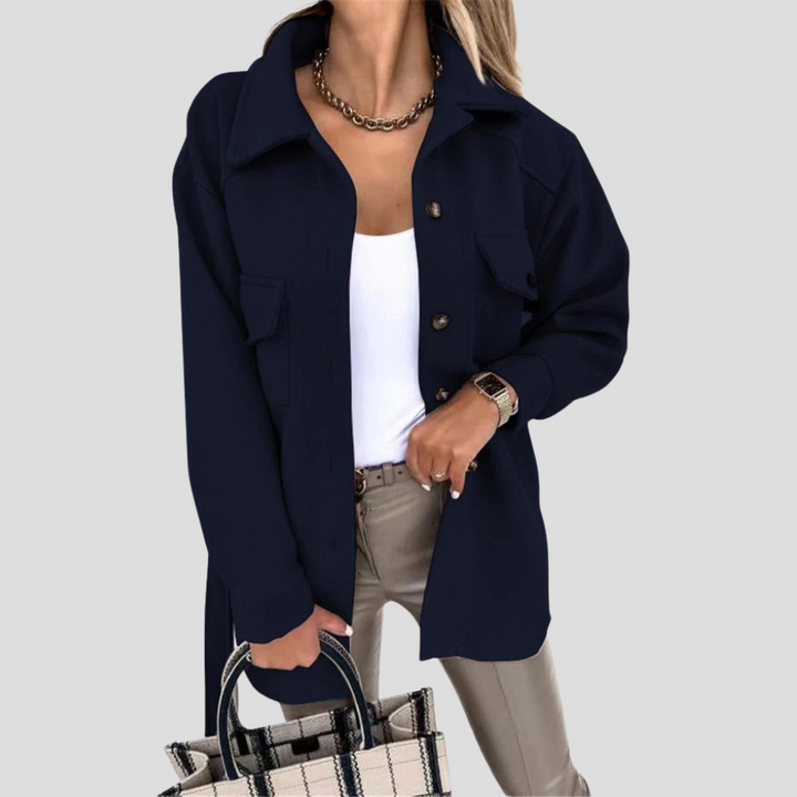 Chaqueta Oversized para Mujeres — Capa Relajada con Ajuste Versátil