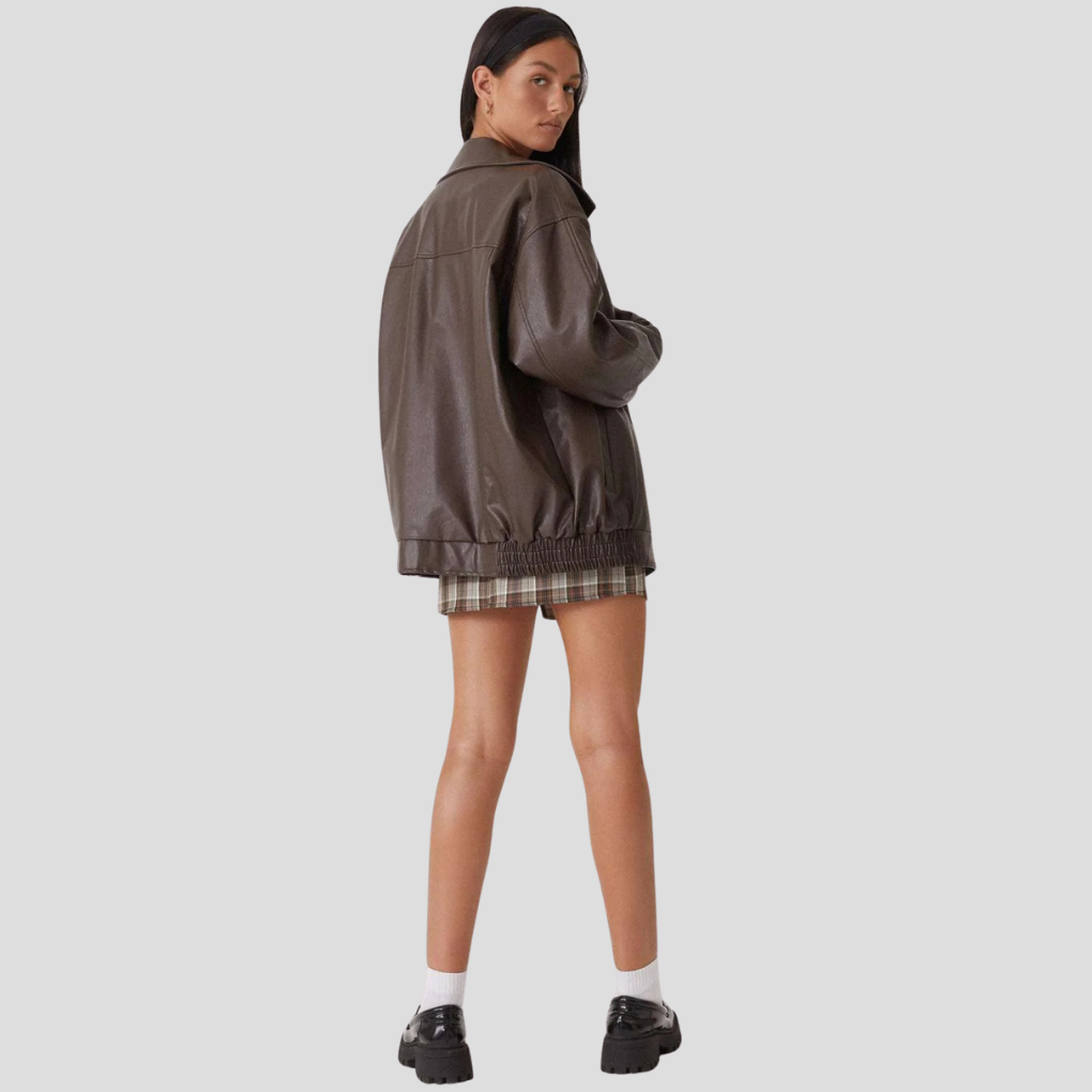 Chaqueta de Ajuste Relajado para Mujeres