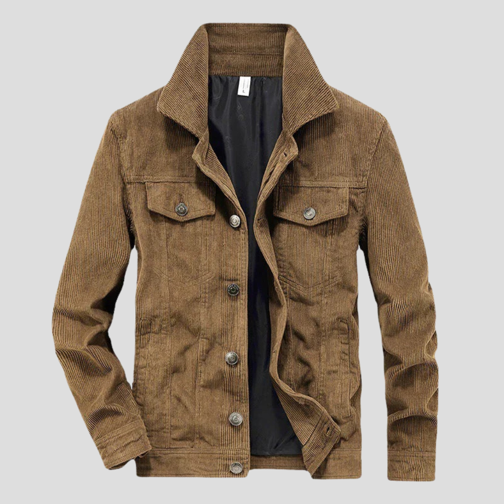 Chaqueta de Pana para Hombres – Corte Delgado con Estilo Estrecho