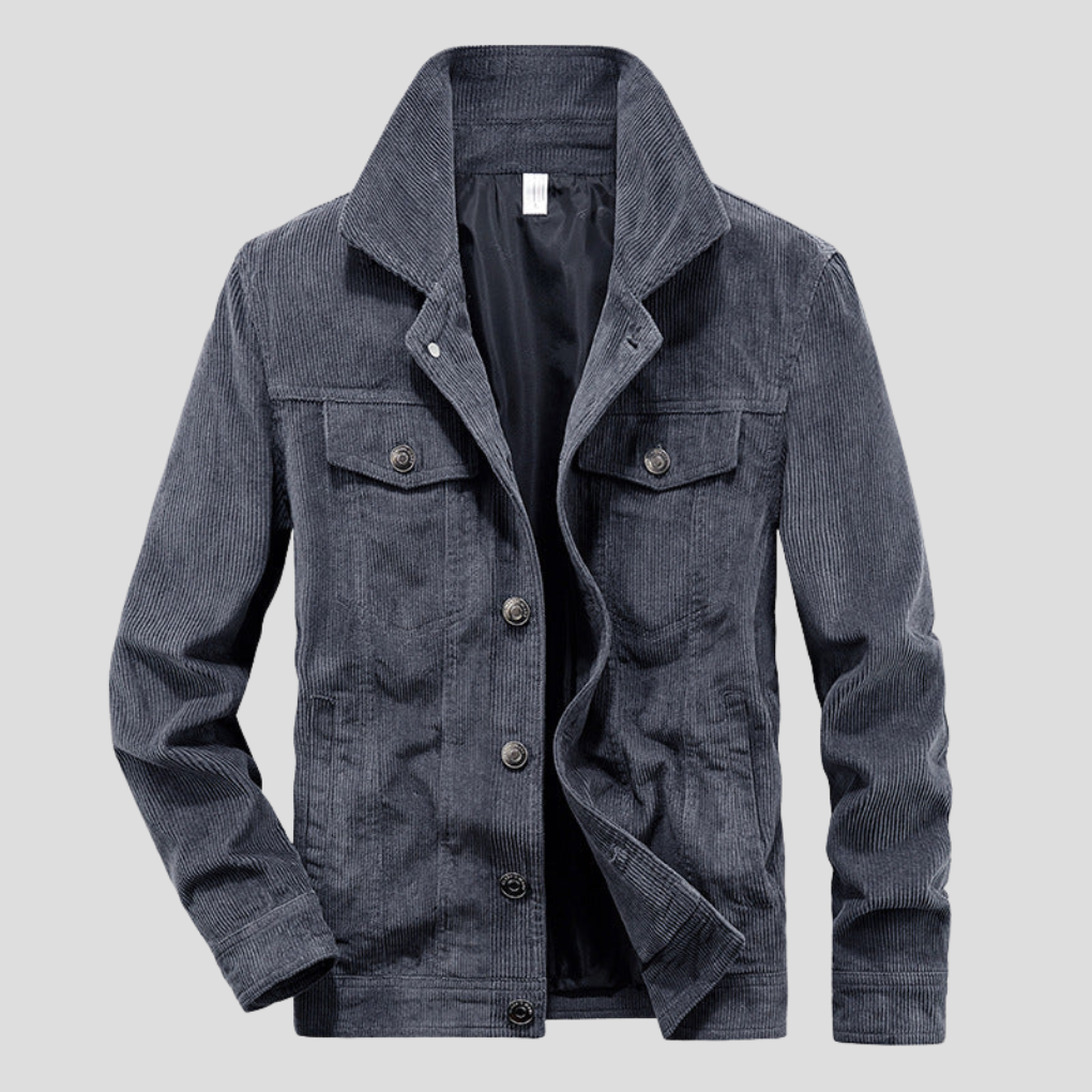 Chaqueta de Pana para Hombres – Corte Delgado con Estilo Estrecho