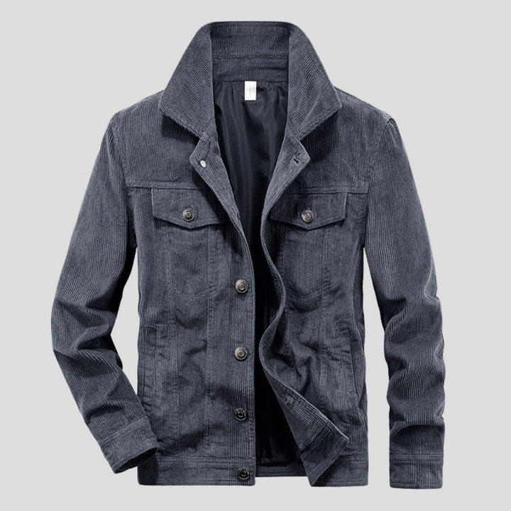 Chaqueta de Pana para Hombres – Corte Delgado con Estilo Estrecho