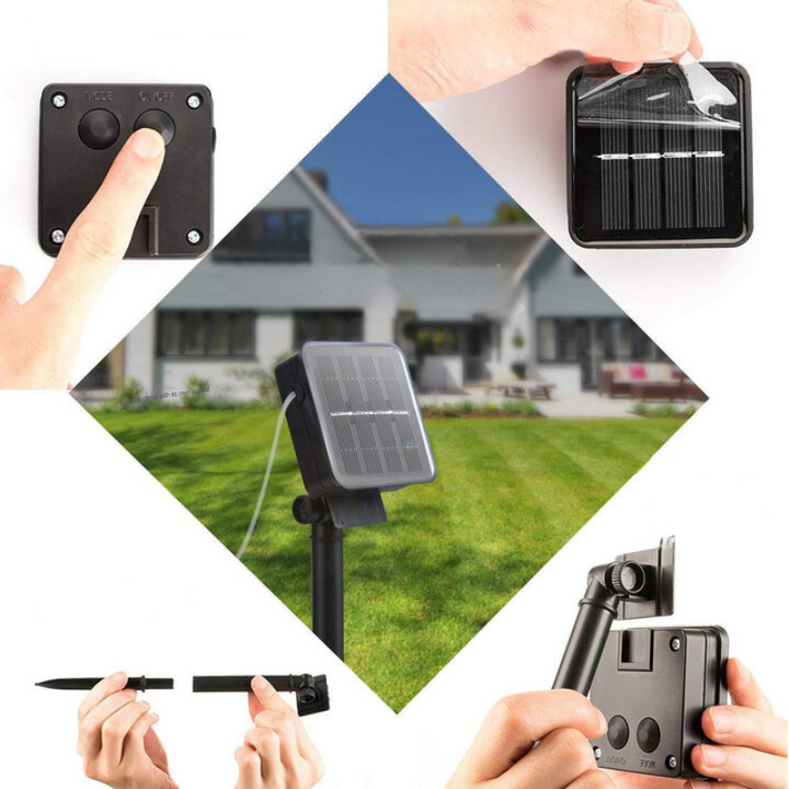 Roan – Guirnalda de luces solares de estilo marroquí resistente al agua