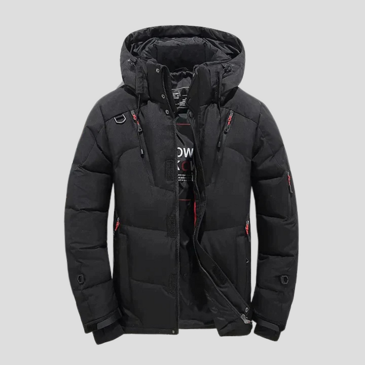 Chaqueta de Plumas para Hombres – Aislamiento Elegante con Apelación Refinada