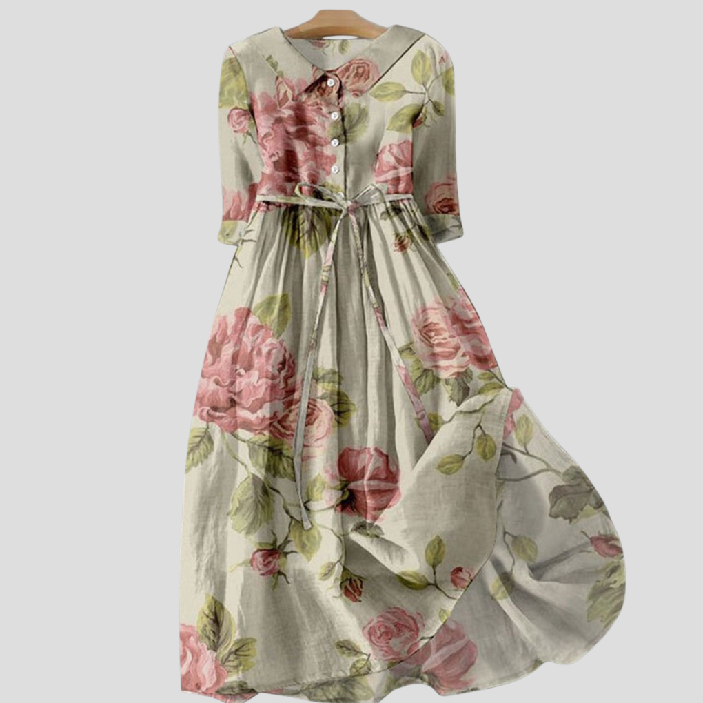 Vestido Botánico Vintage para Mujeres