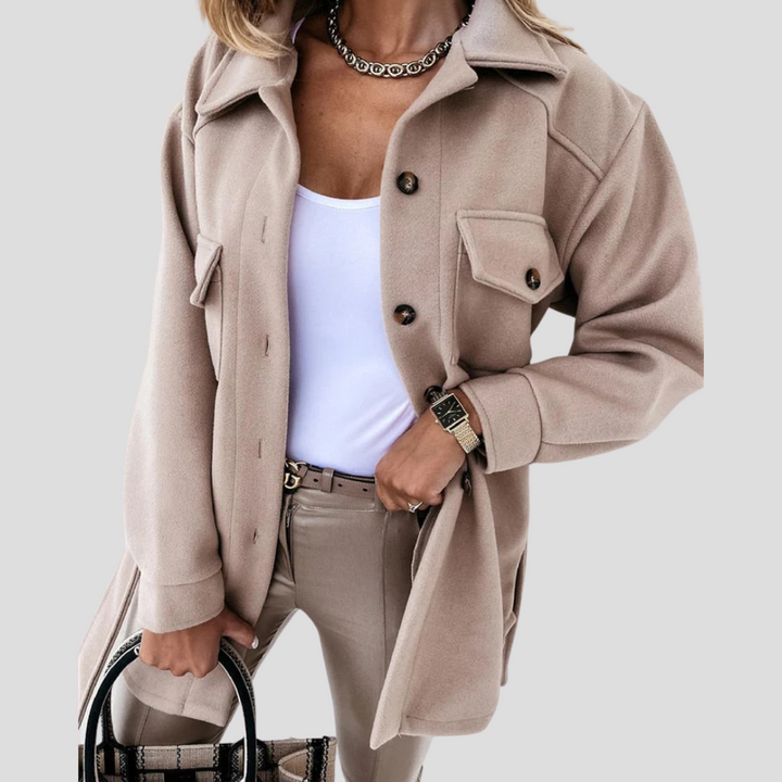 Chaqueta Oversized para Mujeres — Capa Relajada con Ajuste Versátil
