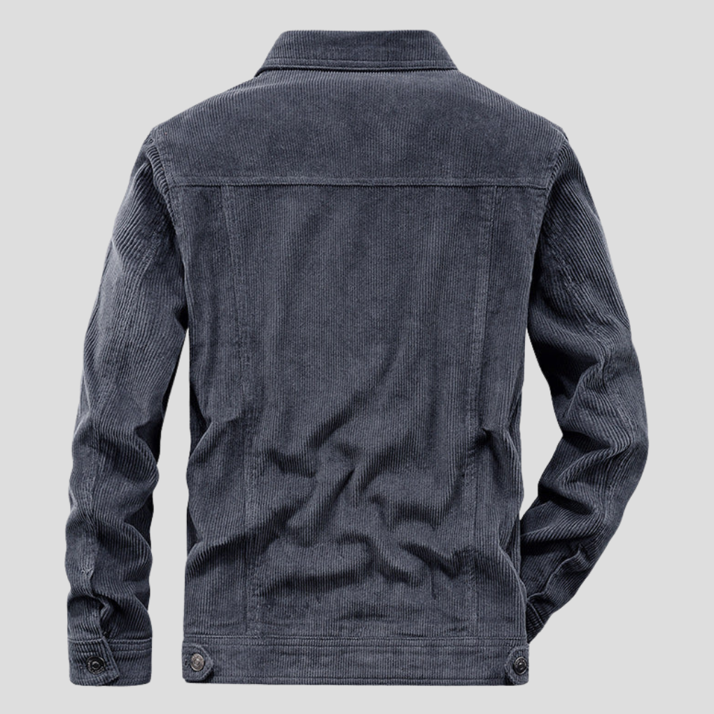 Chaqueta de Pana para Hombres – Corte Delgado con Estilo Estrecho