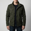 Chaqueta con Cremallera Inspirada en Militar para Hombres