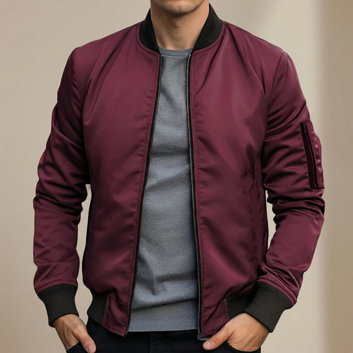 Vanturo - Chaqueta bomber de silueta delgada para hombre