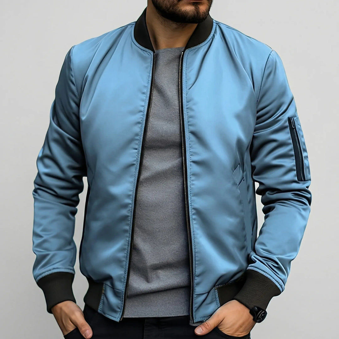 Vanturo - Chaqueta bomber de silueta delgada para hombre