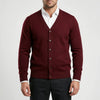 Cardigan de Frente con Botones V para Hombres