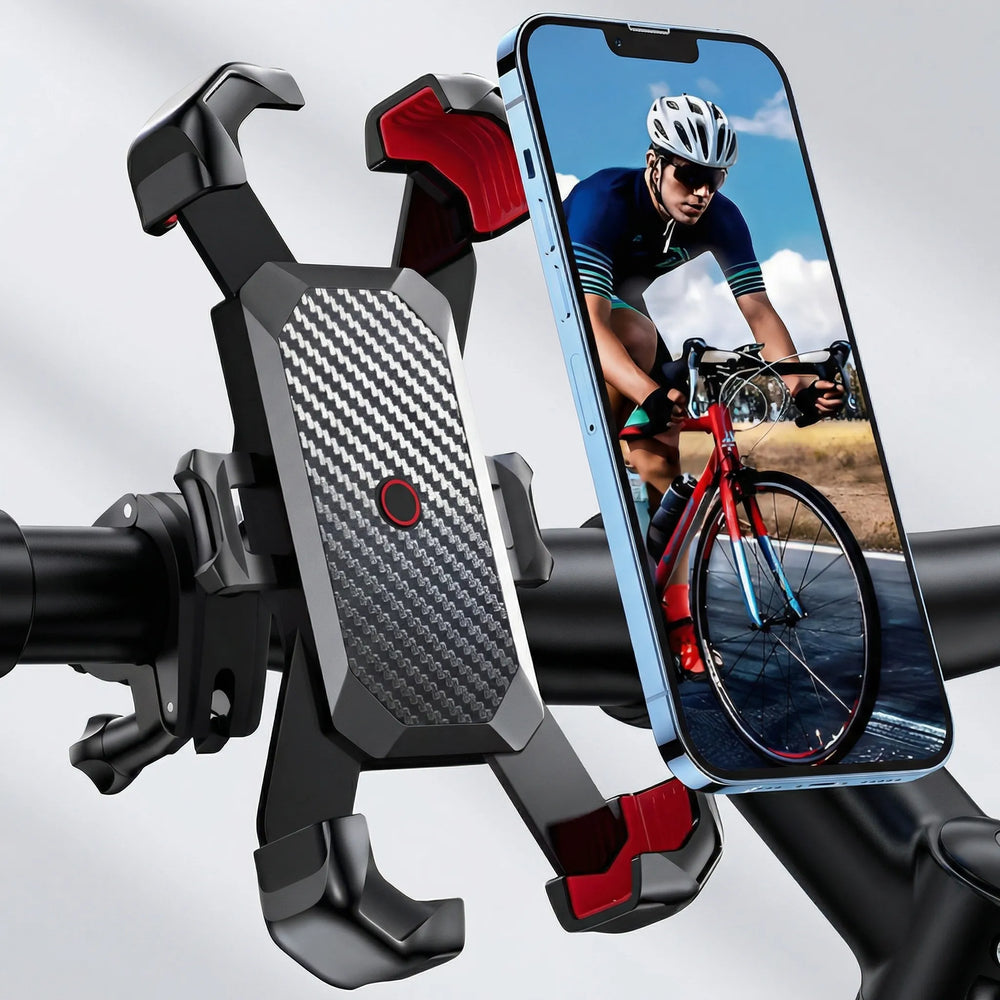 Veloclipr - Soporte para teléfono móvil giratorio 360 grados para manillar