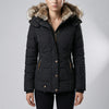 Parka Acolchada Ajustada con Capucha