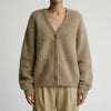 Cardigan de Punto con Botones en Frente Grande para Mujeres