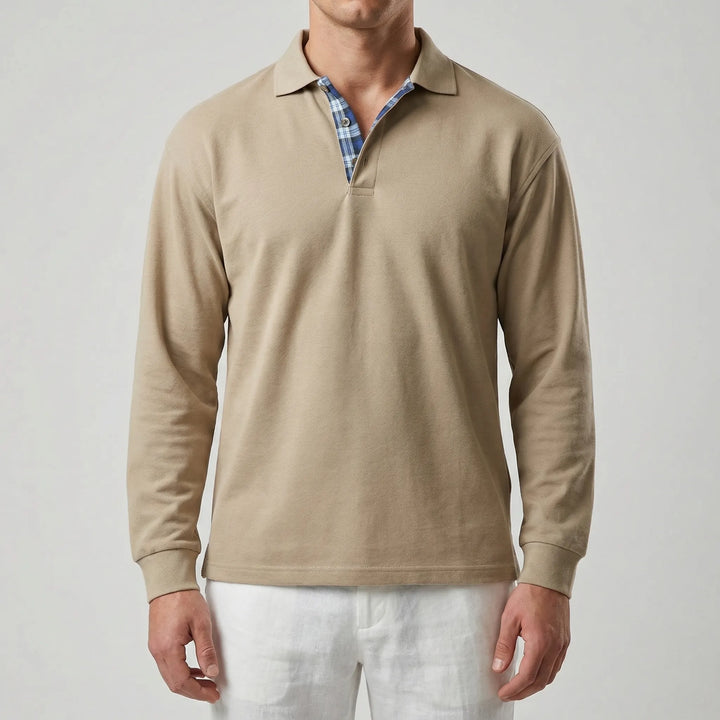 Vestano - Jersey de cuello polo de manga larga