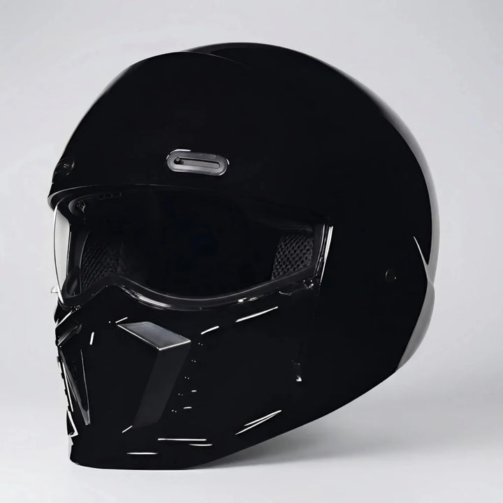 Vexorn - Casco integral retro para motocicleta estilo piloto