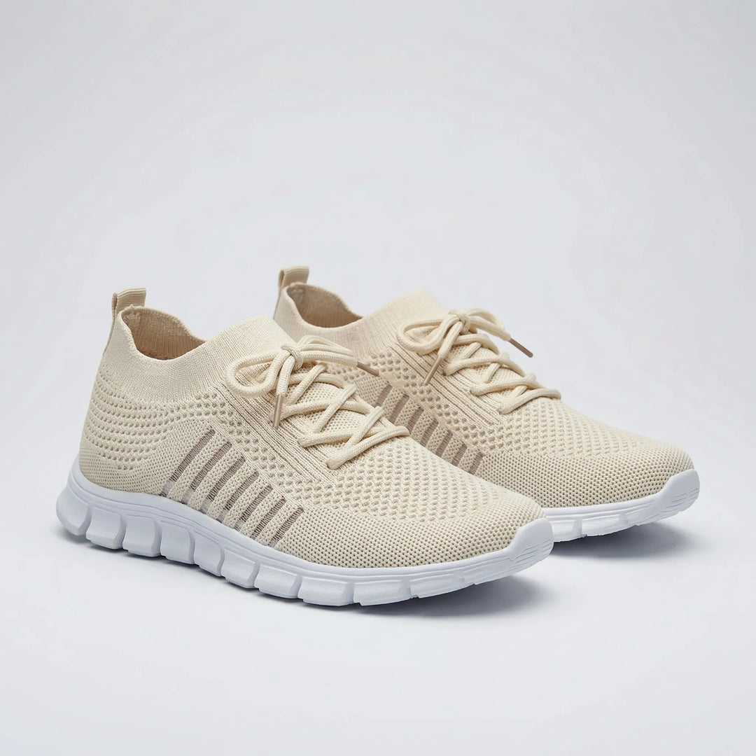 Vixara - Zapatillas deportivas transpirables con cordones y malla