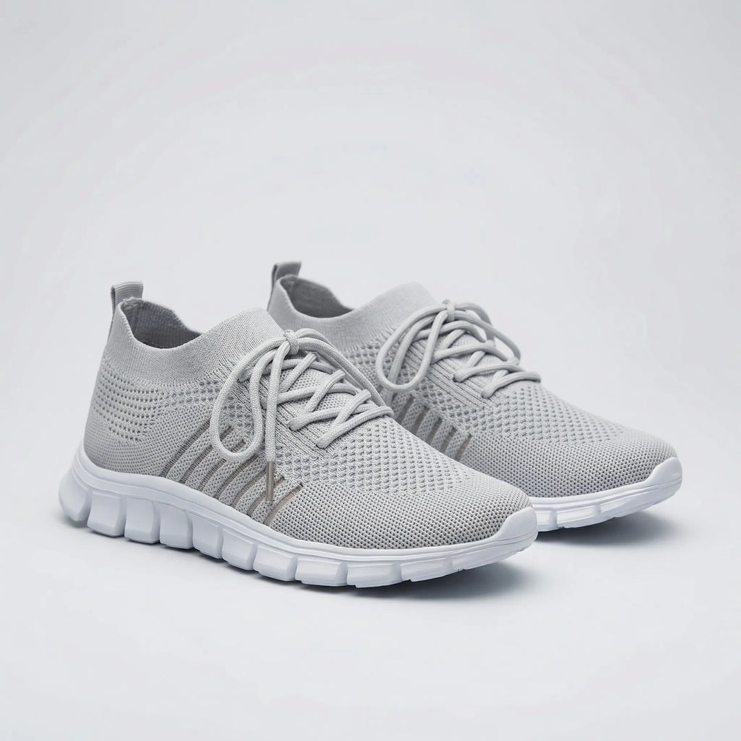 Vixara - Zapatillas deportivas transpirables con cordones y malla