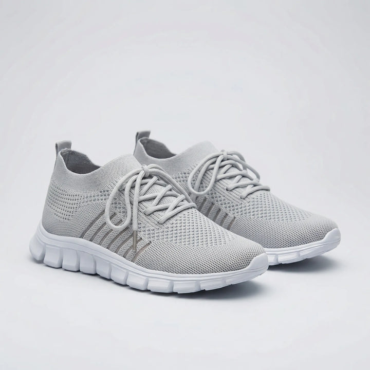 Vixara - Zapatillas deportivas transpirables con cordones y malla