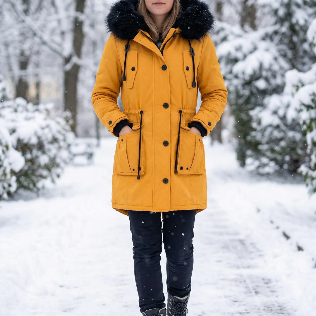 Vornyx - Parka de longitud media con capucha y aislamiento térmico
