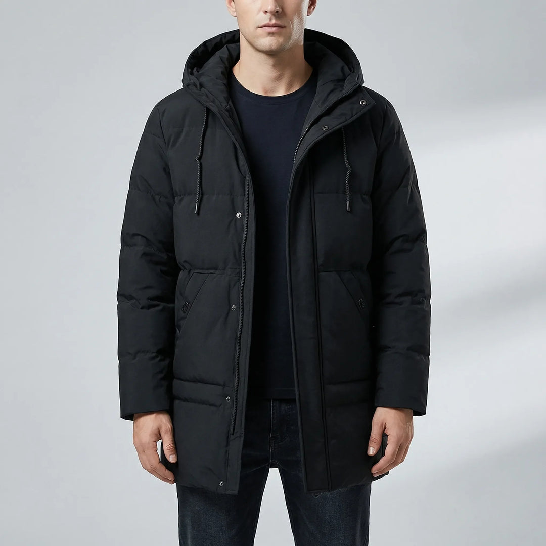 Vortrek - Chaqueta con capucha aislante de longitud media