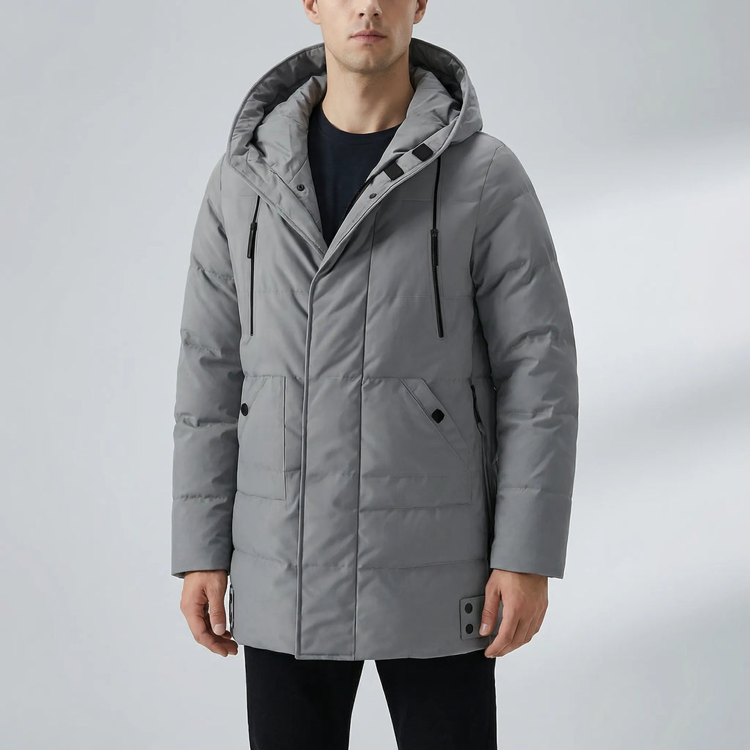 Vortrek - Chaqueta con capucha aislante de longitud media