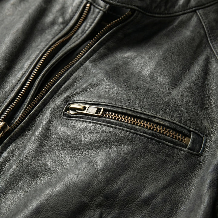 Vostrek - Chaqueta de hombre con cuello alto y cremallera