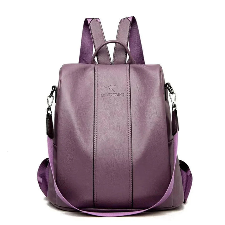 Mochila Anticlavo Chic para Mujeres – Diseño de Cuero Estiloso con Almacenamiento Concealado
