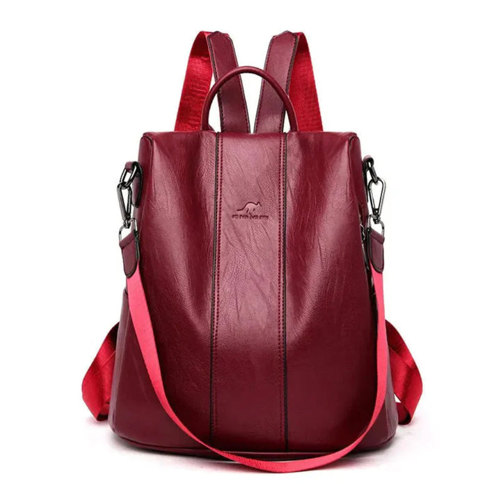 Mochila Anticlavo Chic para Mujeres – Diseño de Cuero Estiloso con Almacenamiento Concealado
