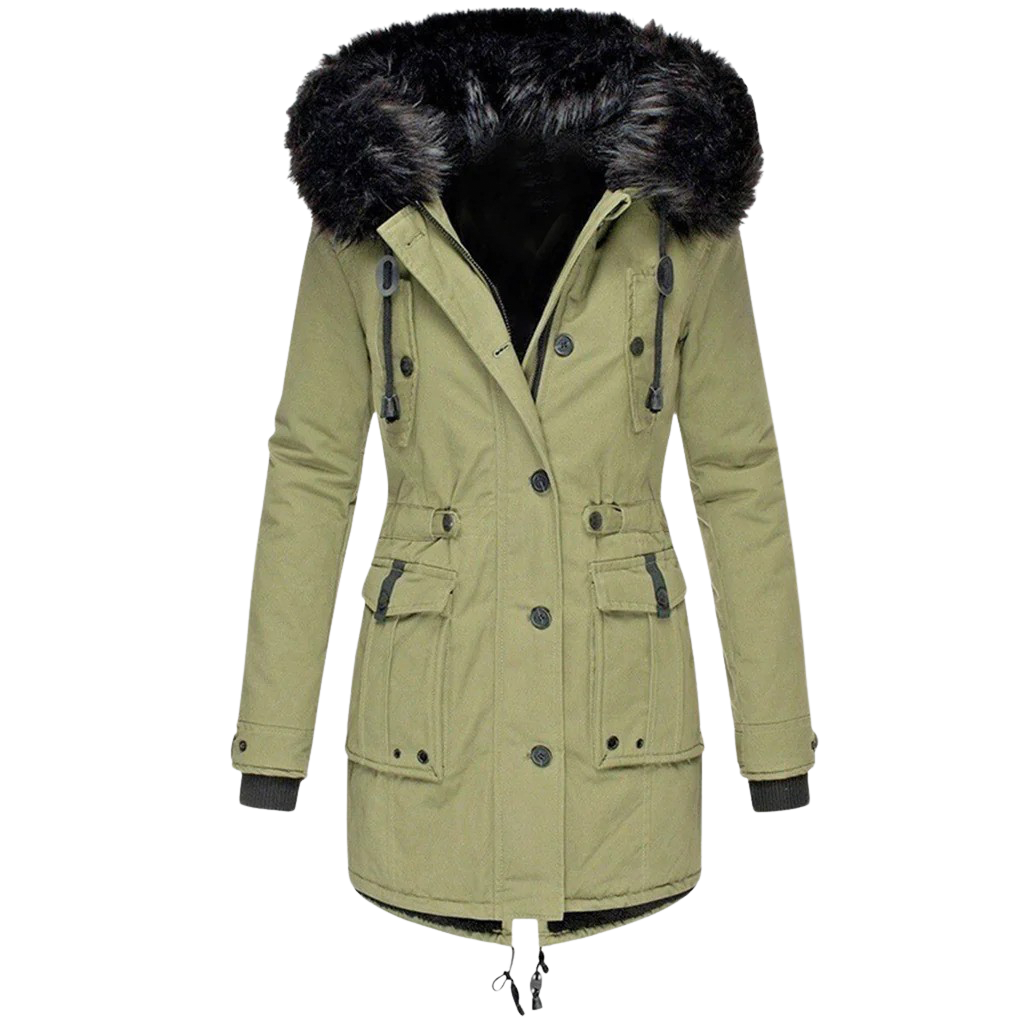 Abrigo de invierno con capucha para mujer: calidez con estilo para los días fríos