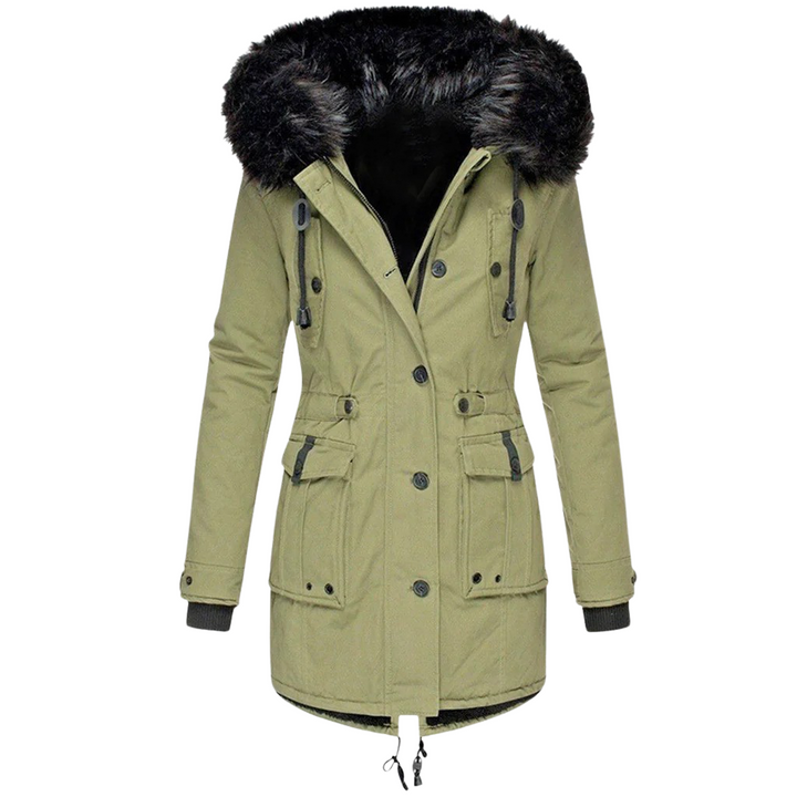 Abrigo de invierno con capucha para mujer: calidez con estilo para los días fríos