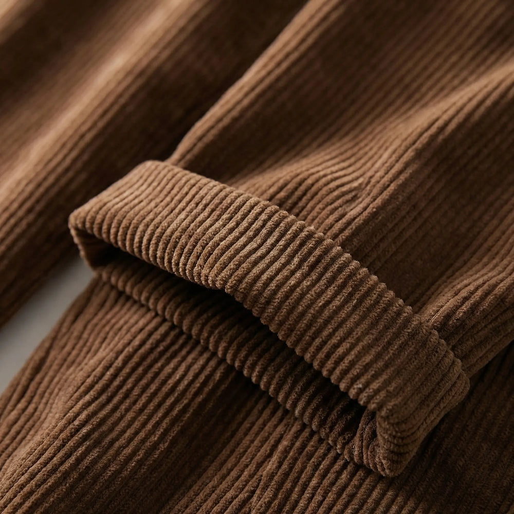 Waleva - Pantalones de pana vintage de pierna recta