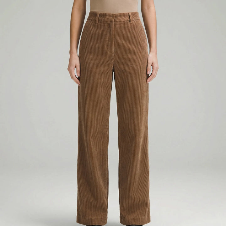 Waleva - Pantalones de pana vintage de pierna recta