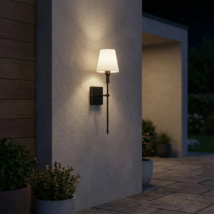 Walluxe - Juego de apliques de pared inalámbricos recargables