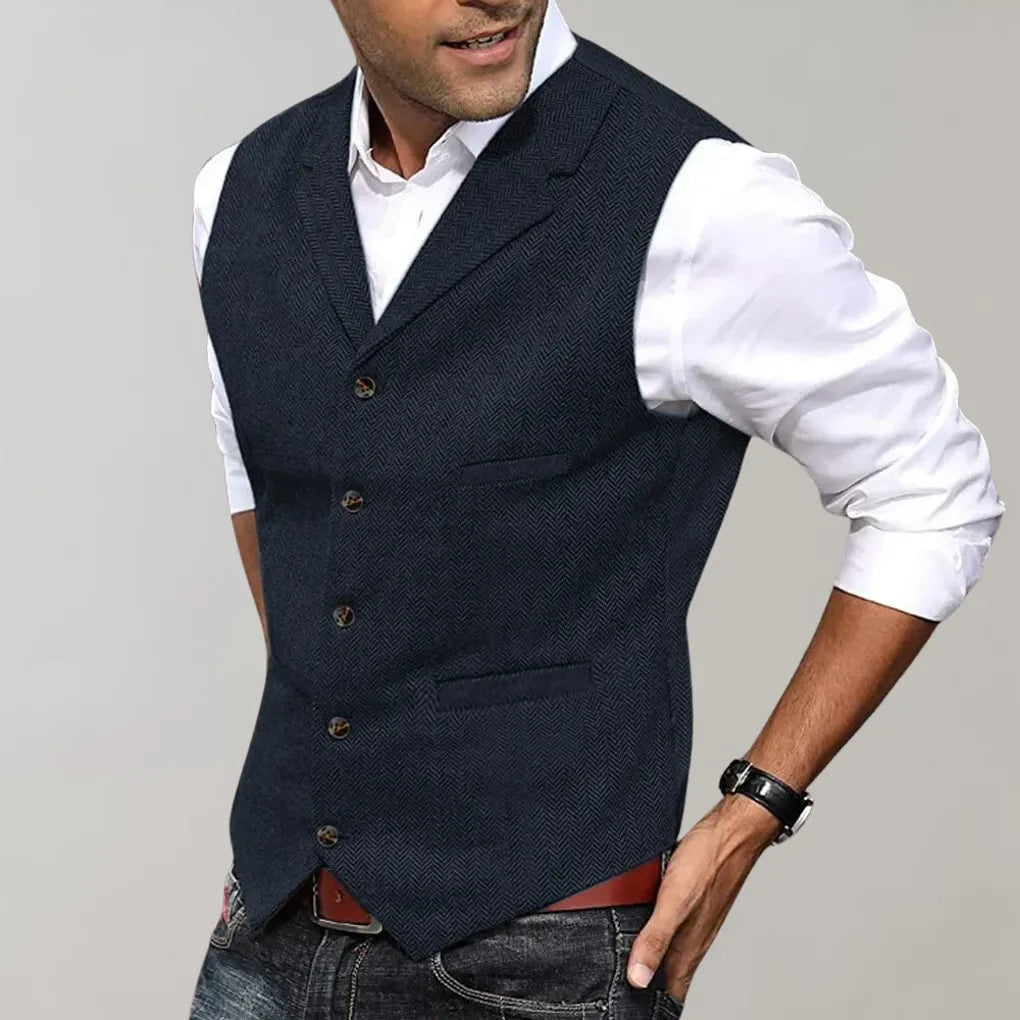 Chaleco Elegante para Hombre – Capa Refinada para Looks Formales