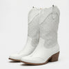 Bota Cowboy Western Media Cadera para Mujeres