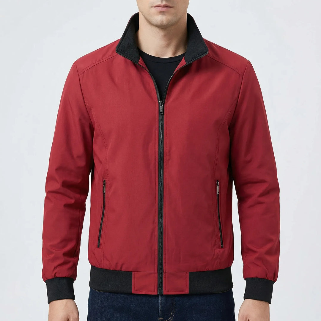 Windrak - Chaqueta de hombre con cremallera frontal resistente al viento